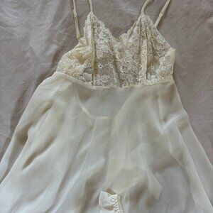 Vintage Victoria’s Secret Cream White Lingerie Set 🤍✨